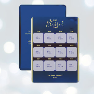 Our Blessed Year Flat Holiday Photo Card