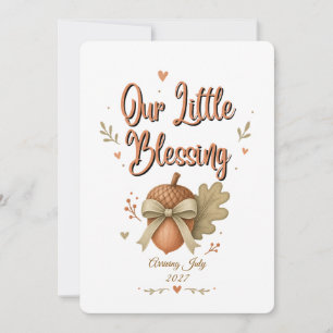 Our Blessing Thanksgiving Pregnancy Announcement