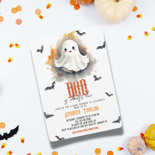 Our Boo Almost Due Ghost Halloween Baby Shower Invitation