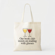 Our book club insists on reading with glasses