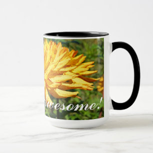 Our Boss is Awesome Coffee Mugs Dahlia Flower gift