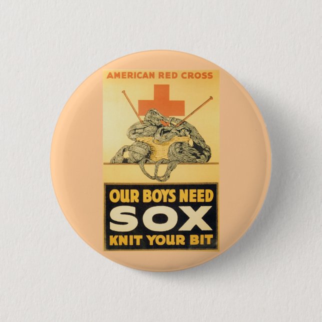 Our Boys Need Sox 6 Cm Round Badge (Front)