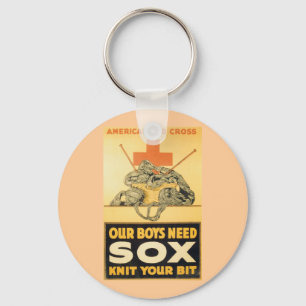 Our Boys Need Sox Key Ring