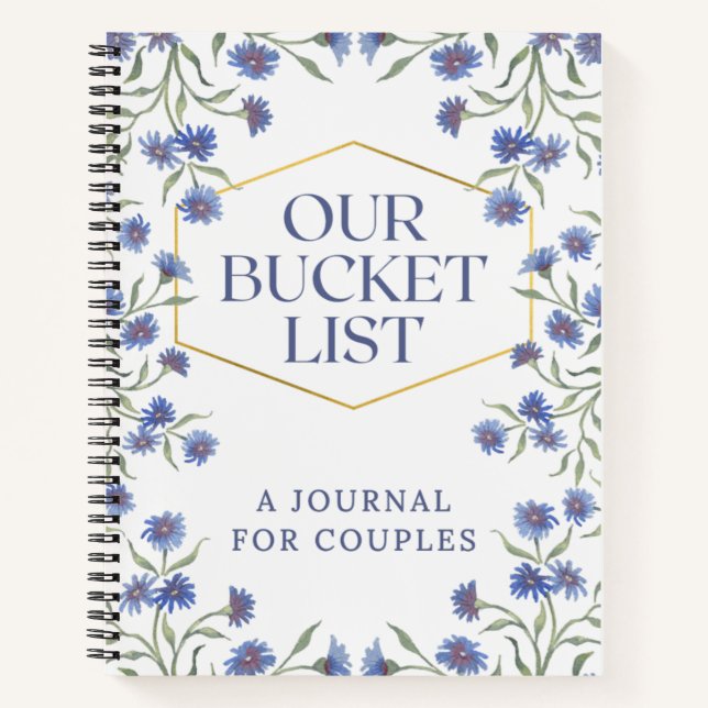 Our Bucket List A Journal For Couples Memory Book  (Front)