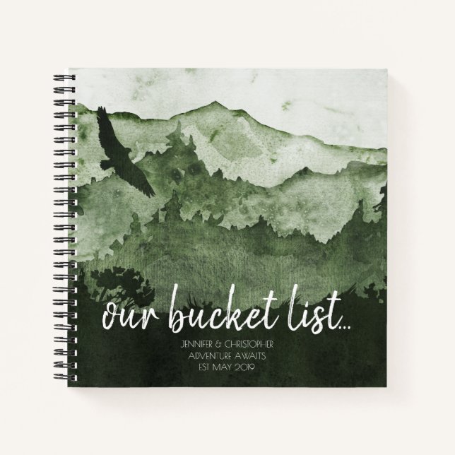 Our Bucket List Couples Adventure Keepsake Journal (Front)