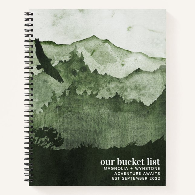 Our Bucket List Couples Adventure Keepsake Journal (Front)