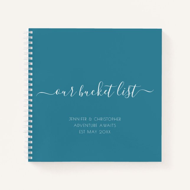 Our Bucket List Couples Keepsake Journal (Front)