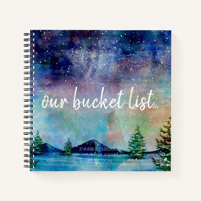 Our Bucket List Couples Keepsake Journal (Front)