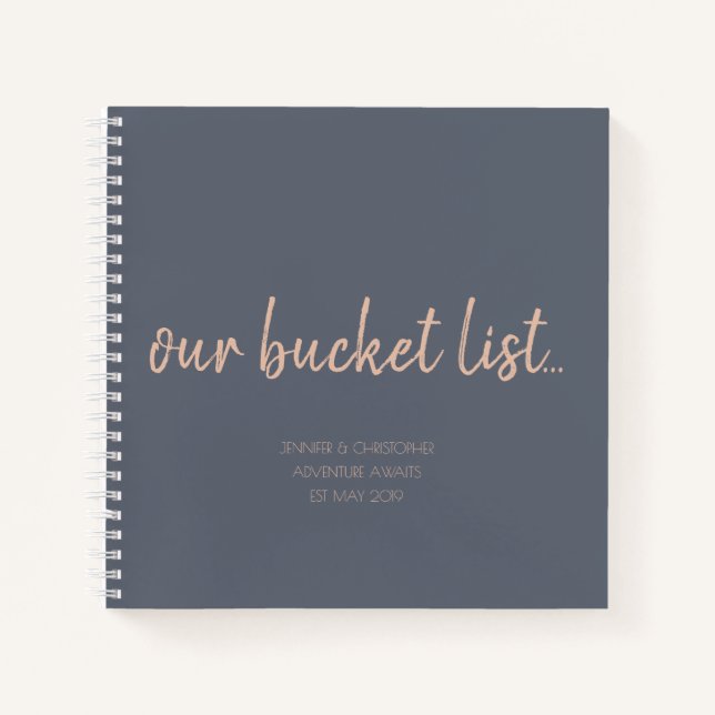 Our Bucket List Couples Keepsake Journal (Front)