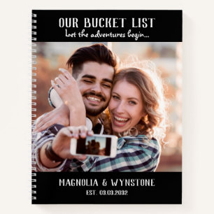 Our Bucket List Couple's Scrapbook Notebook