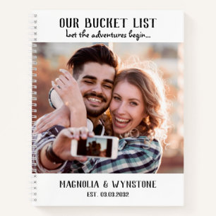 Our Bucket List Couple's Scrapbook Notebook