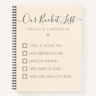 Our Bucket List Customised Keepsake Notebook