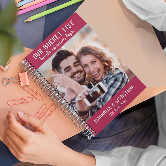 Our Bucket List | Magenta Photo Scrapbook Notebook (Creator Uploaded)