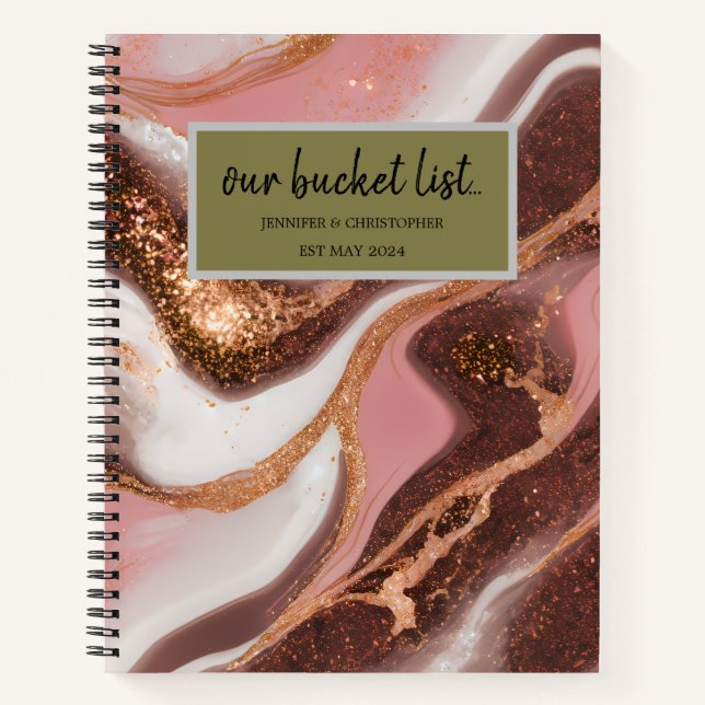 Our Bucket List  Notebook (Front)