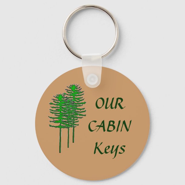 Our Cabin Keys Key Ring (Front)