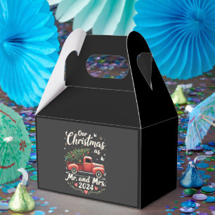 Our Christmas as Mr and Mrs 2024 Matching Couples Favour Box