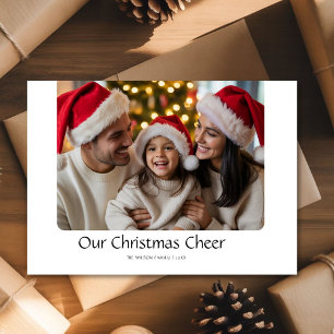 Our Christmas Cheer Classic Family Photo Card