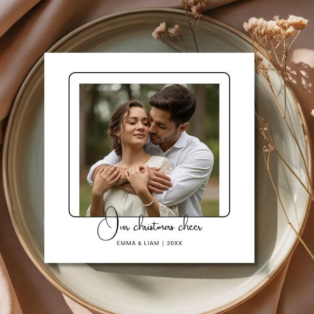 Our Christmas Cheer Love Photo holiday  Card (Creator Uploaded)
