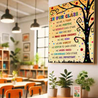 Our Class Rules Teacher Inspiring Colourful Tree