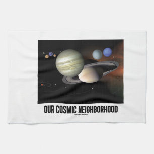 Our Cosmic Neighbourhood (Solar System) Tea Towel