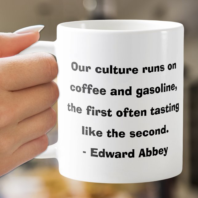 Our Culture Runs on Coffee Quote Text Coffee Mug (Creator Uploaded)
