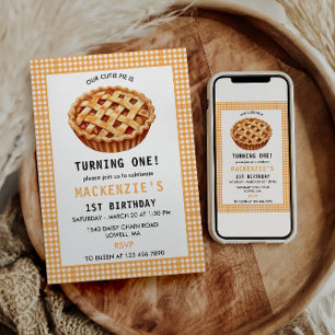 Our Cutie Pie's 1st Birthday Invitation