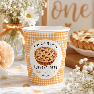 Our Cutie Pie's 1st Birthday Paper Cups