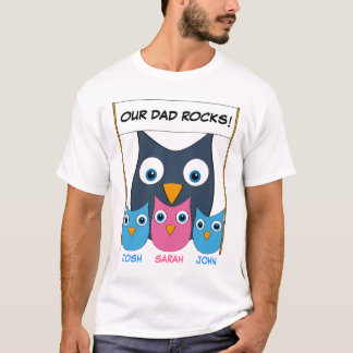 "Our Dad rocks!" - Customisable Father's day T-Shirt