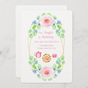 Our Daughter Is Graduating Linen Invitation