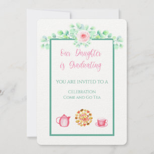 Our Daughter Is Graduating Linen Invitation