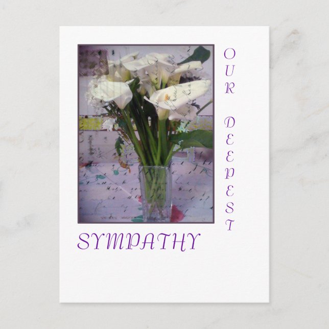 Our Deepest Sympathy Postcard (Front)