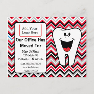 Our Dental Office is Moving, Business Announcement Postcard