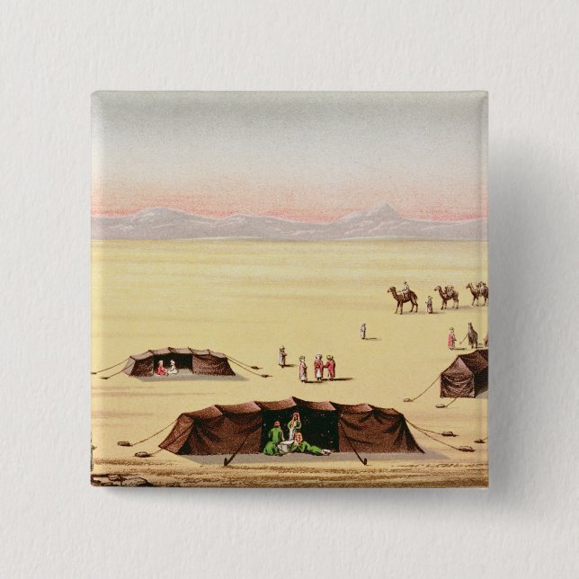 Our Desert Camp 15 Cm Square Badge (Front)