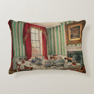 Our Dining Room at York, 1838 Decorative Cushion
