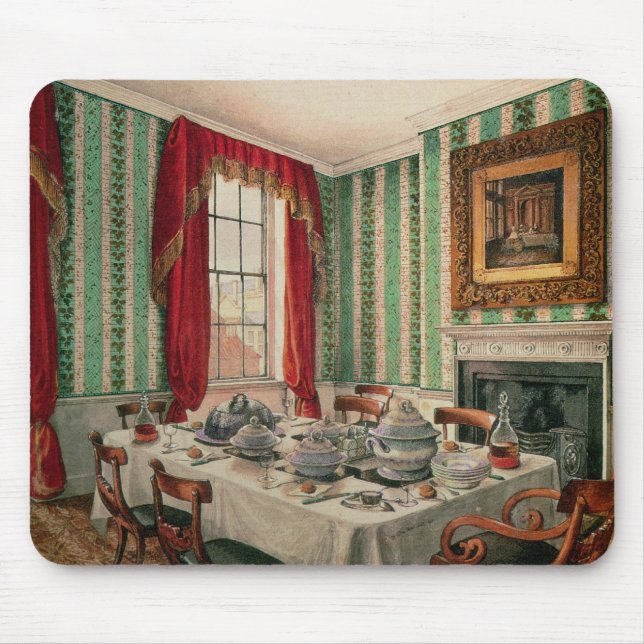 Our Dining Room at York, 1838 Mouse Pad (Front)