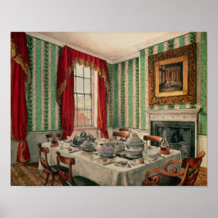 Our Dining Room at York, 1838 Poster