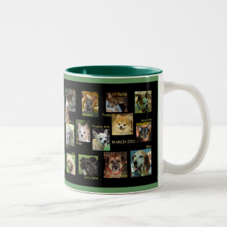 OUR DOGS MARCH 2011 Two-Tone COFFEE MUG