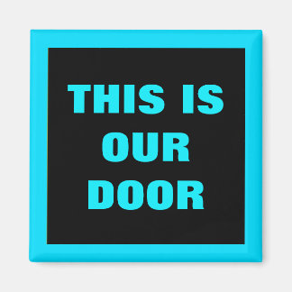 Our Door Generic Stateroom Door Marker Blue Magnet