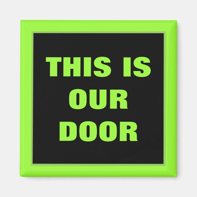 Our Door Generic Stateroom Door Marker Magnet (Front)