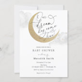 Our Dream Has Come True Moon and Stars Baby  Invitation (Front)