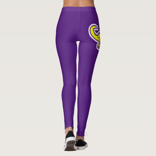 Our "Elvis" leggings in purple (Back)