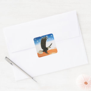 Our Emblem by Newell Convers Wyeth Square Sticker