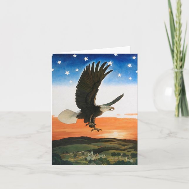 Our Emblem by Newell Convers Wyeth Thank You Card (Front)