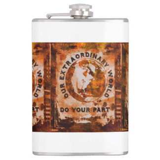 Our Extraordinary World Hip Flask