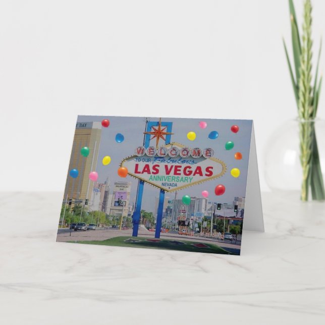 Our Fabulous Las Vegas Anniversary Card (Front)