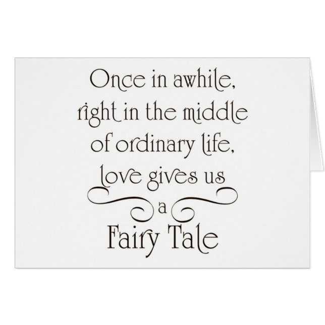 OUR FAIRY TALE LIFE IS JUST BEGINNING (Front Horizontal)