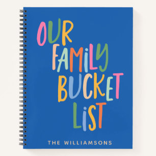 Our Family Bucket List for Adventures with Name Notebook