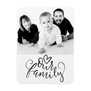 Our Family - Custom Photo Magnet