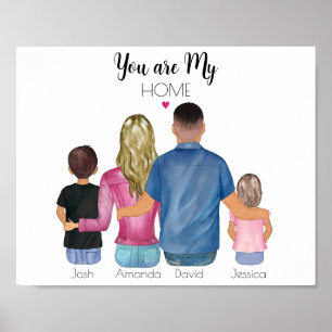 Our Family Custom Print, Family Poster