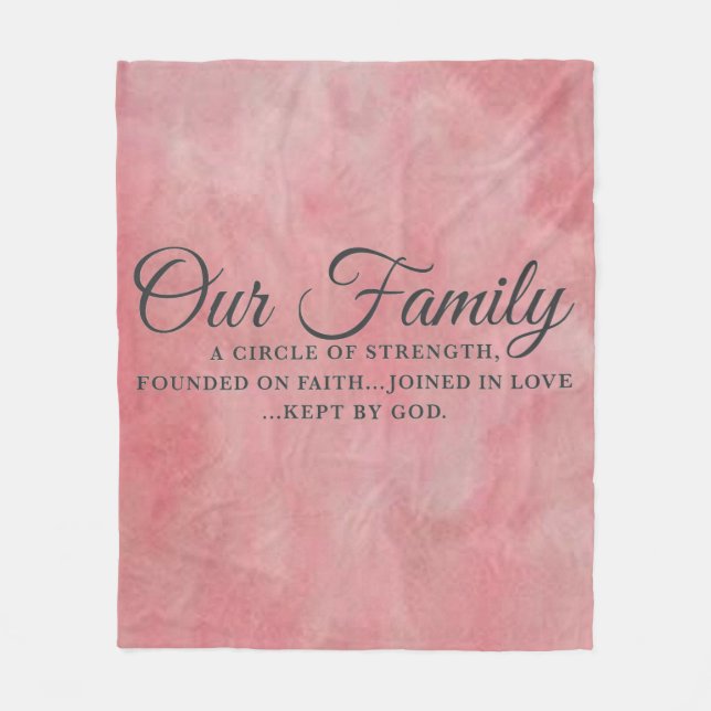 Our Family Fleece Blanket (Front)